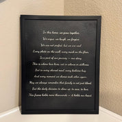 Personalized Engraved Canvas Art