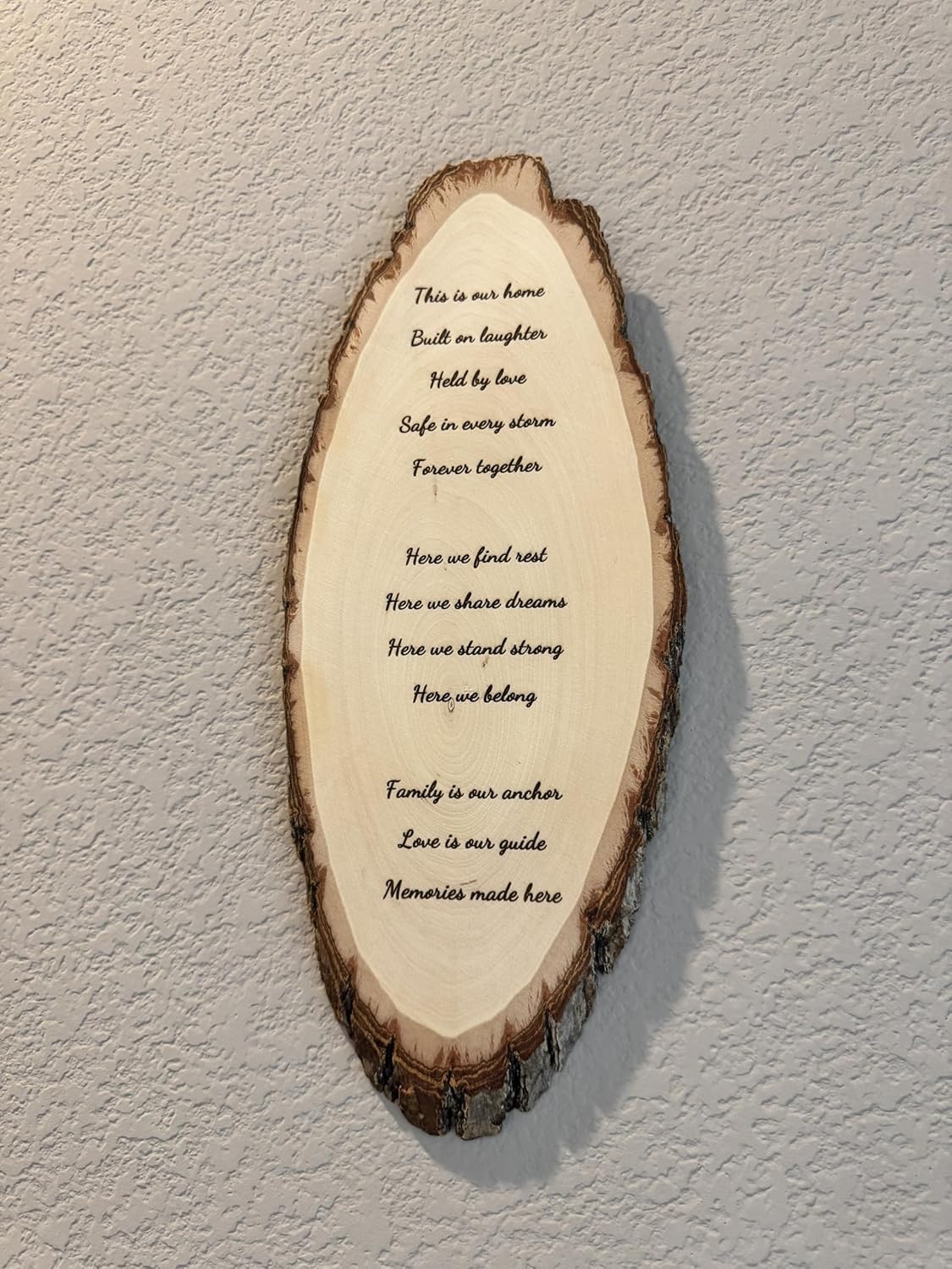 Personalized Oval Wood Plaque – Laser Engraved Sign