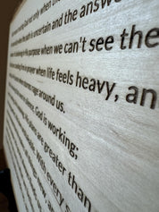 Custom Wood Engraving Plaque