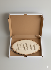 Personalized Oval Wood Plaque – Laser Engraved Sign