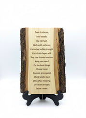 Custom Wood Engraving Plaque