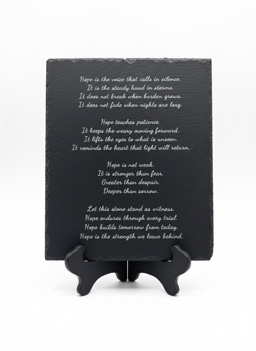 Personalized Engraved Slate Plaque