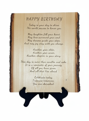 Custom Wood Engraving Plaque