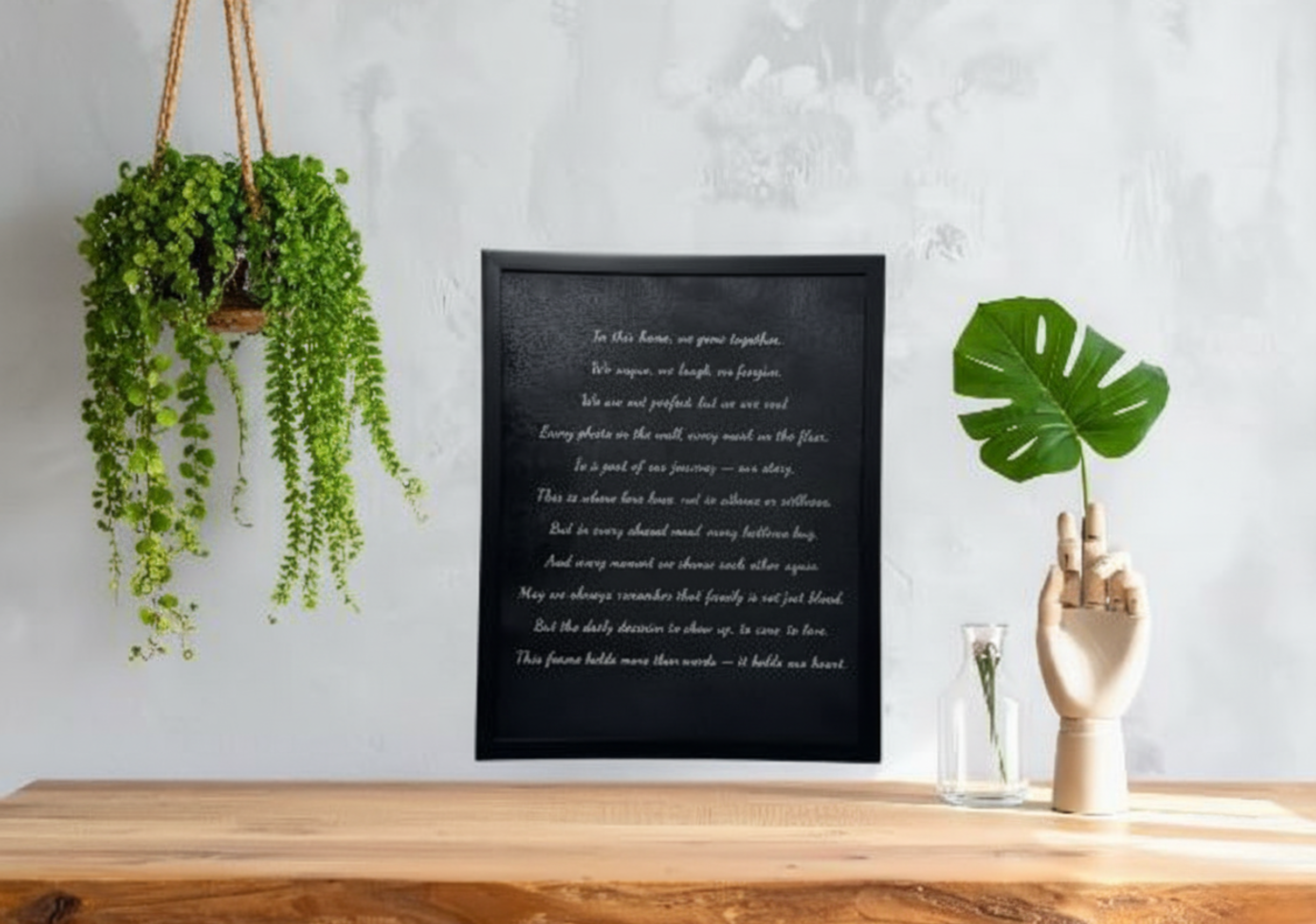 Personalized Engraved Canvas Art