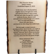 Custom Wood Engraving Plaque