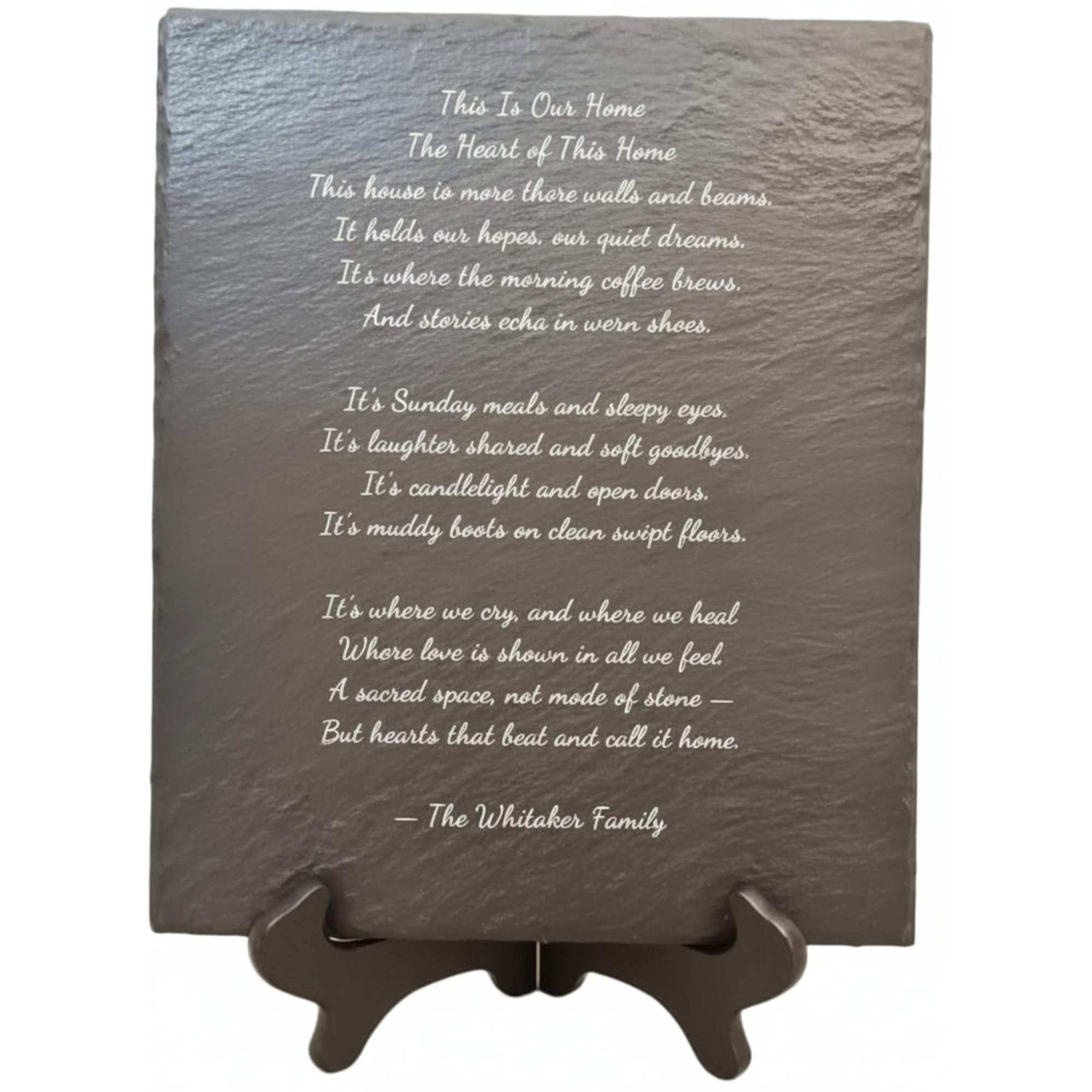 Personalized Engraved Slate Plaque
